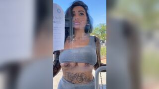 SeeBrittanya Nasty Babe Flashing Her Tits And Pussy Infront Of The Atm Machine Onlyfans Video