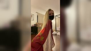 Kaybaby1 Masked Babe Twerks her Booty and Shows Amazing Tits on Cam Onlyfans Video