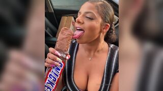 Kkvsh Lusty Babe Licking and Sucking Chocolate Onlyfans Video