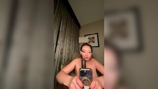 Mandymuse69 Giving Footjob To Black Dildo While Throating It And Playing Horny Nipples Video