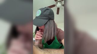 Angela Alvarez Starbucks Employee Sucking Her Customer Onlyfans Video