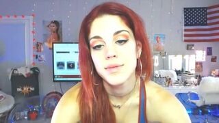 nakedbarbiedoll Shows her Tits and Nipples While Talking to her Fans in Live Stream Video