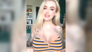 lauralux Blonde Bends Over and Rubbing her Juicy Pussy Onlyfans Video