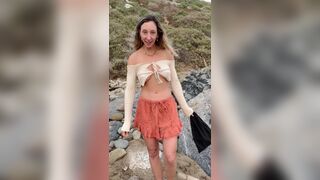 Stephinspace Gets Exposed her Nipples and Hot Figure in See Through Bikini Video