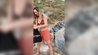 Stephinspace Gets Exposed her Nipples and Hot Figure in See Through Bikini Video