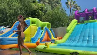 Adriana Chechik & Megan Rain Wet Sloppy Threesome With Pool Boy Onlyfans Video