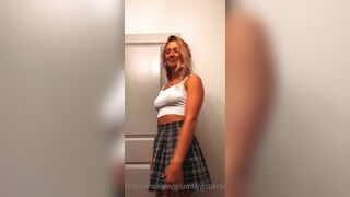 grumbygittlerbiscuit Slutty Girl teasing Her Boobs While Showing Off Herself Onlyfans Video