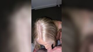 Erin James Blonde Beauty Sucking Thick Cock till Gets Load of Cum on Face Onlyfans Video