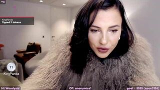 Crazym Shows her Tits and Nipples While Talking to her Fans in Live Stream Video