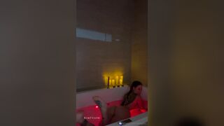 KimTylor Playing Wet Cunt And Squeezing Round Tits In The Bathtub Onlyfans Video