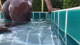 Sexmeat Fingering her Juicy Tight Holes While Naked in Pool Onlyfans Video