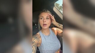 Dakota James Roughly Rubbing and Fingering her Juicy Pussy in Car Onlyfans Video