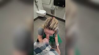 Today in public friday 2 employees of Starbucks fucking in a backroom.