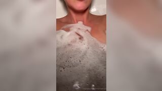 Christina Khalil Nude Hard Nipples Seethrough Bathtub Water