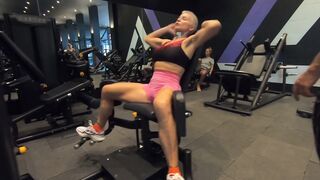 Nadya Basinger Working Out With Tight Gym Wears Video