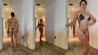 Rachel_lynchfit Checking Her Thicc Figure Wearing Bikini Video