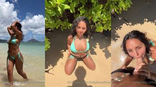 Kira Kattan Sexy Babe Nude Striptease And Sucking Cock In The Beach