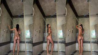 Mika Lafuente bathing in the shower 2