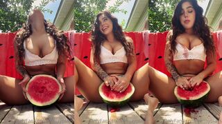 Emjayplays Outdoor Play With Watermelon For You JOI