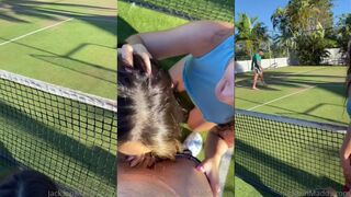 Jackson Maddy Threesome Sex In The Tenis Court  Onlyfans leaked