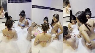 Nasty Bitches Playing Horny Tits In The Bathtub Lesbian Video