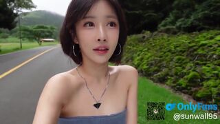 Sunwall95 Hot Korean Babe Getting Fucked in The Road Trip