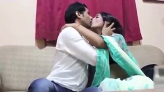 LIC agent did sexy kissing romance with housewife Sarla Bhabhi
 Indian Video