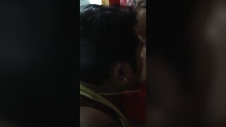 Bengali fiancee wearing red hot dress sucked by her husband
 Indian Video