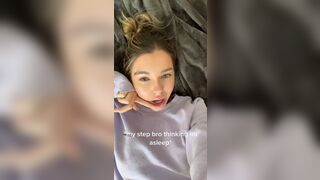 Tiktok Teen Playing With Pussy While Stepbrother Sleeps Leaked