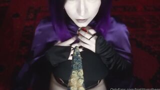 Bigtittygothegg Raven Tentacle Dildo Riding Porn Video