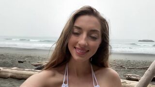 Sexy Abby Opel Naked Beach Bikini Strip Onlyfans Video Tape Leaked