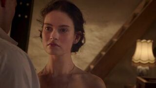 Sexy Lily James naked – The Exception (2016)