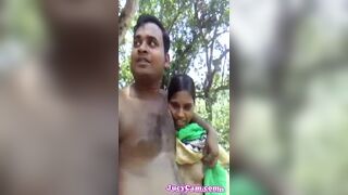 Country girlfriend’s tits and juicy pussy shown in the woods
 Indian Video Tape