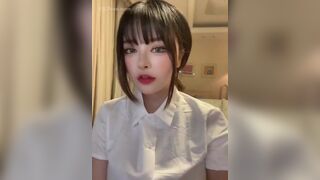 Korean Girl with Big Boobs Blowjob