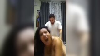Should I watch the fuck of this girl who is fucking in doggy style or the sexy expression on her face?
 Indian Video Tape
