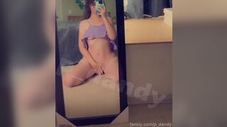 Sexy  Pdandy Mirror Wet Pussy Flash Fansly Video Tape Leaked