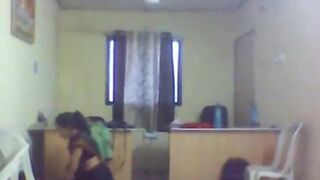 In the government office, the female officer lifted the saree and sat on the dick of the personal assistant.
 Indian Video Tape