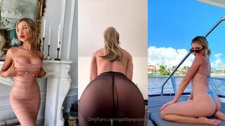 Gabby Epstein Nude Lingerie Strip Tease