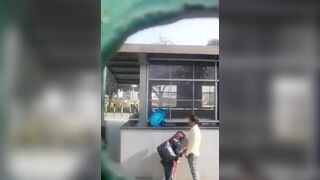 girlfriend gave instant blowjob to boyfriend behind bus stand in ahmedabad
 Indian Video Tape