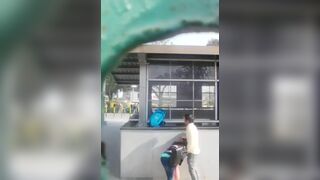 girlfriend gave instant blowjob to boyfriend behind bus stand in ahmedabad
 Indian Video Tape
