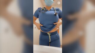 These Scrubs Are So Tight Around My Titties Had To Give Them A Break [video]– CookieDoeMILFshake [Reddit Video]