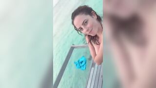 Top  Kaya Scodelario Sexy Topless Instagram Story HD