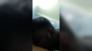 Brought to Oyo Hotel, boyfriend breaks down to suck girlfriend’s boobs
 Indian Video Tape