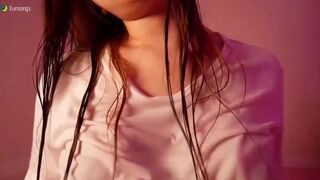 Eunsongs ASMR Wet T Shirt Massage Braless Video Tape Leak