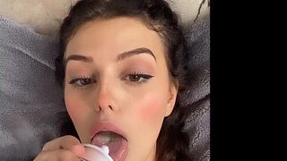 Emily Black Onlyfans Leaks Whipped Cream on her Tits
