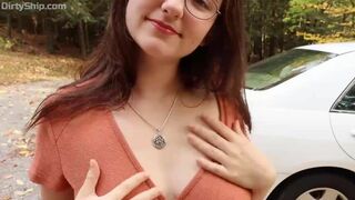 AftynRose ASMR Hot Try On Haul Outdoor Tape Leaked