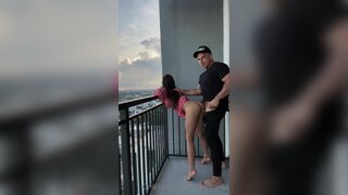 Delia Rose Balcony Porn Video
