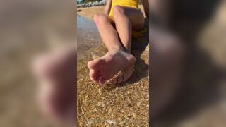 Natalie Roush Feet Tease On Beach PPV Sex Tape Leaked