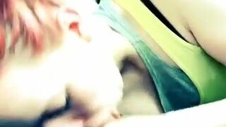 Girlfriend Does Quick Oral Sextape And Swallow Cum In The Car