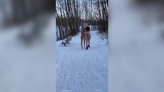 Breeboo Walking Naked On Snow Outdoor Onlyfans Leaked Video